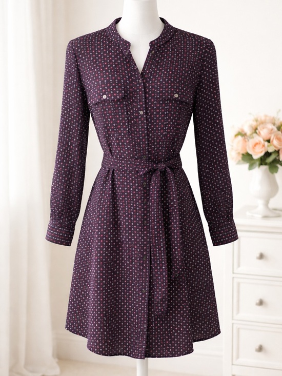 Banana Republic Dresses & Skirts - Banana Republic Size 8 Petite Belted Front Button Down Dress